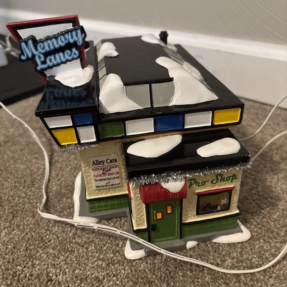 Dept. 56 Snow Village Memory Lanes Bowl - Picture 7 of 16